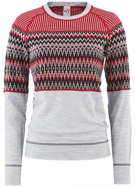 Dámské funkční Merino triko Kari Traa Silja Long Sleeve Greym 622910 25/26