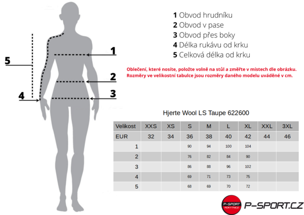 Dámské funkční Merino triko Kari Traa Hjerte Wool LS Taupe 622600 25/26