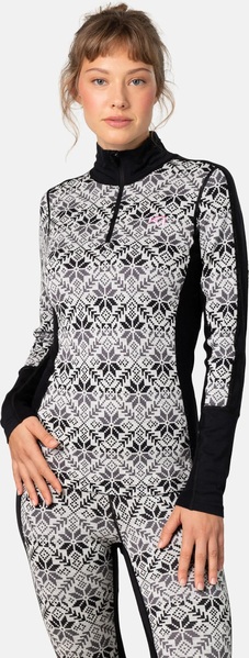 Dámské Merino Triko Kari Traa Anna Half Zip Black 623836 25/26