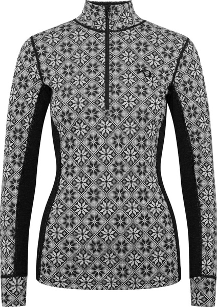 Dámské Merino Triko Kari Traa Rose Half Zip Black 622691 25/26