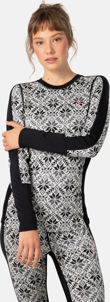 Dámské Merino triko Kari Traa Anna Long Sleeve Black 623837 25/26