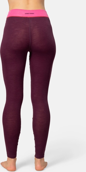 Dámské merino triko + kalhoty Kari Traa Kaia Set Wine Purple 623926 25/26