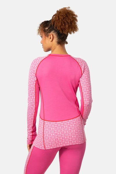 Dámské funkční merino triko Kari Traa Rose Light Ls Bright Pink 611364 25/26