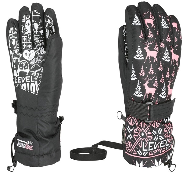 Dětské rukavice Level Junior Ninja Pink 4153Jg.68 25/26