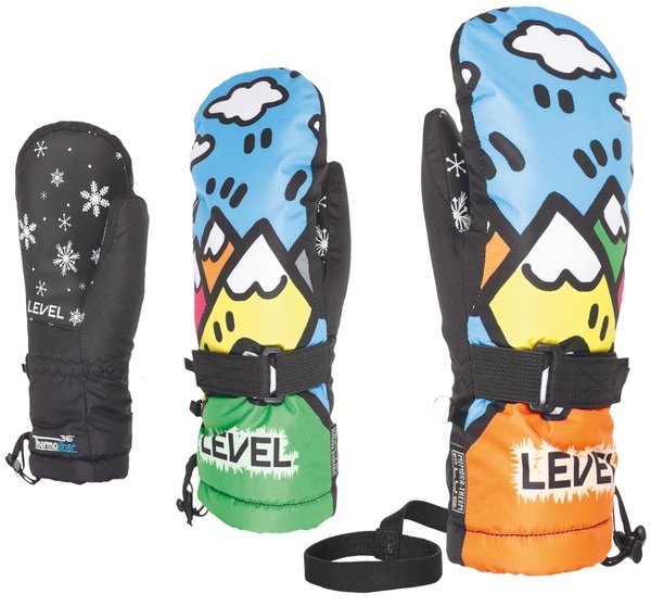 Dětské rukavice Level Junior Mitt PK Rainbow 4153JM.39 25/26
