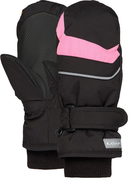 Dětské rukavice Loap Run Black Pink GKK2503-V21J 25/26