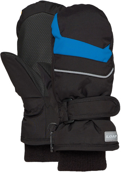 Dětské rukavice Loap Run Black Blue GKK2503-V21I 25/26