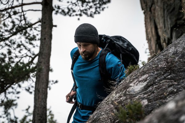 Pánské Merino triko Devold Breeze Merino 150 Shirt Man Modrá GO-181-221-A-258A 25/26