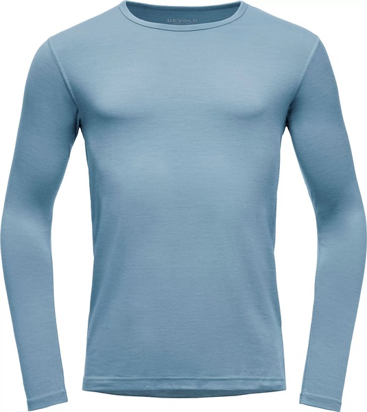 Pánské lehké vlněné triko Devold Breeze Plus Merino 200 Shirt Man GO 183 221 C 247A Skyblue 25/26