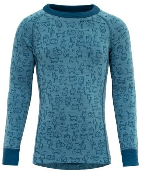 Dětské merino termo triko Devold Duo Active Merino Shirt Kid GO 243 222 A 313A Moon 25/26