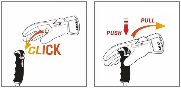 Rukavice Leki Sparrow 3D black/graphite 654874302 25/26