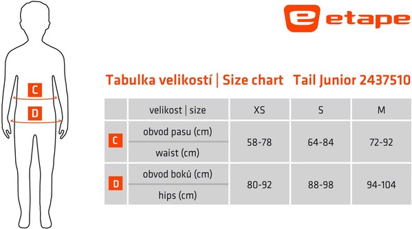 Chráničové šortky Etape Tail Junior 2437510 25/26