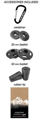 Trekové hole FIZAN COMPACT RED 100.006 25/26