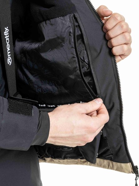 Pánská bunda Meatfly Manifold Black/Safari 25/26