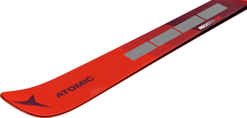 Závodní juniorské lyže Atomic Redster G9 FIS Revoshock S + Icon 12 Red/Black 