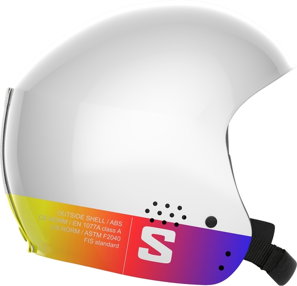 Dětská lyžařská helma Salomon S/Race Fis Injected Jr White Gradient L47925600
