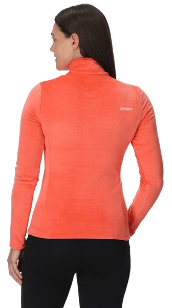 Dámská mikina Spyder Shimmer Bug 1/2 Zip Coral Haze 38B125310-CRH 26/27