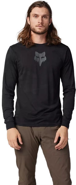 Pánský cyklo dres Fox Ranger Tru Dri Ls Jersey Black 32365-001 26/27